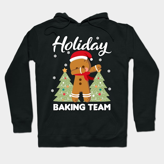 Holiday Baking Dabbing Gingerbread Christmas Gift Hoodie by 2blackcherries